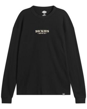 Dickies Long Sleeve Waffle T-Shirt - Black