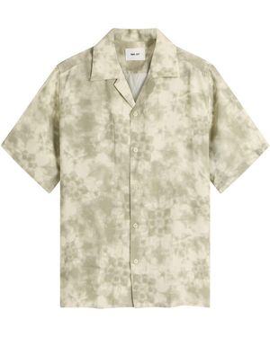 NN07 Julio Printed Vacation Shirt - Natural