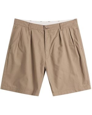 Service Works Twill Part Timer Shorts - Natural