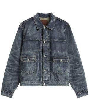 RRL Type 2 Denim Trucker Jacket - Blue