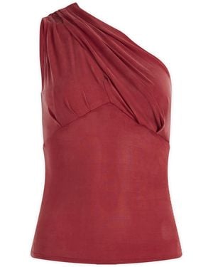 Peachy Den Kylie Asymmetric Top - Red