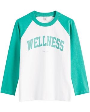 Sporty & Rich Wellness Ivy Baseball T-Shirt - Blue