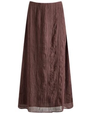 Samsøe & Samsøe Savira Midi Skirt - Brown