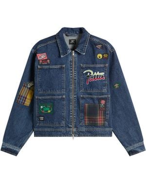 PATTA Whole Lotta Labels Denim Jacket - Blue