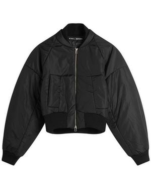 Kassl Cropped Bomber Jacket - Black