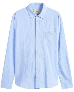 Folk Relaxed Fit Shirt - Blue