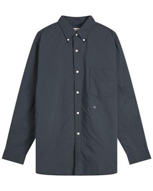 Nanamica Button Down Wind Shirt - Blue