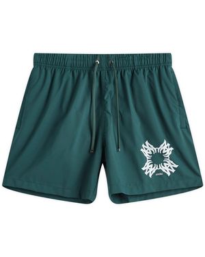 Amiri Quad Print Swim Shorts - Green