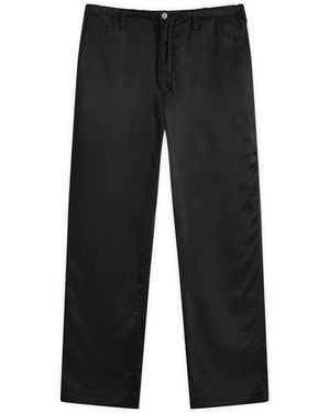 Dries Van Noten Fluid Viscose Cotton Trouser - Grey