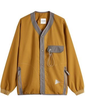 and wander Vent Cardigan - Yellow