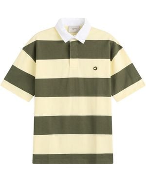 Coperni Striped Polo Top - Green