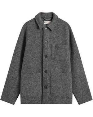 Universal Works Wool Fleece Field Jacket - Gray