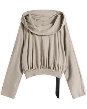 Rick Owens Cropped Hood Top - Brown