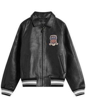 Avirex Icon Leather Jacket - Black