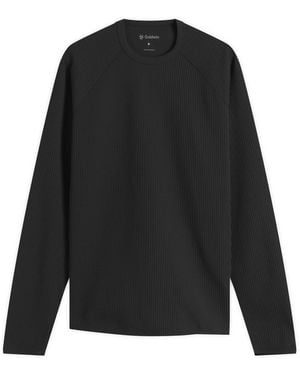 Goldwin Waffle Light Long Sleeve T-Shirt - Black