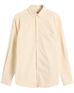 Portuguese Flannel Lobo Button Down Corduroy Shirt - Natural