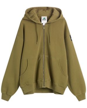 adidas Eqt Washed Hoodie - Green