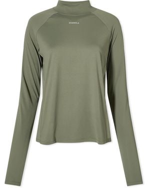 ADANOLA Base Layer Long Sleeve Top - Green