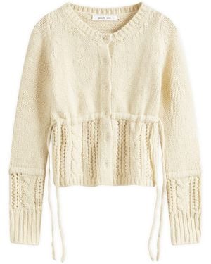 Peachy Den Gabrielle Knit Cardigan - Natural