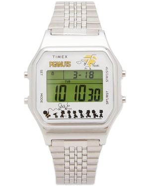 Timex X Peanuts 75Th Anniversary T-80 Watch - Metallic