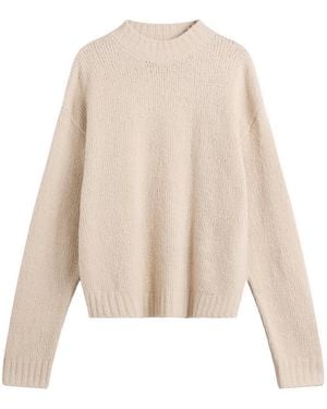 BOUND Cropped Wool Sweater - Natural