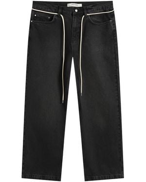 About Blank Wide Leg Denim - Black