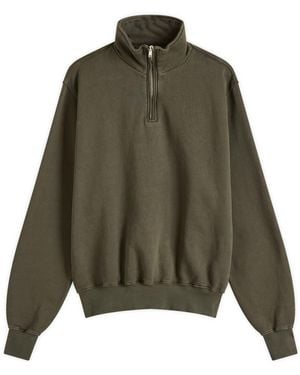 Les Tien Heavyweight Banded Yacht Pullover - Green