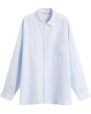 Acne Studios Oversized Stripe Shirt - Blue