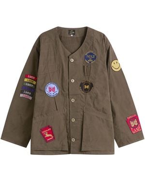 Needles Waxed Cloth Shooting Jacket - Brown