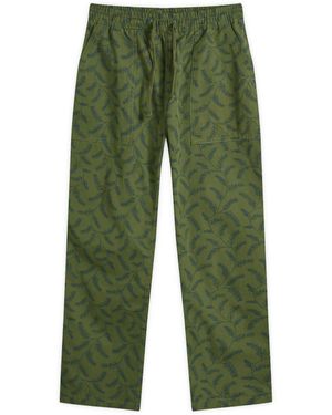 Service Works Branch Twill Chef Trousers - Green
