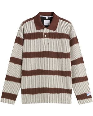 Napapijri X Martine Rose Long Sleeve Polo - Brown