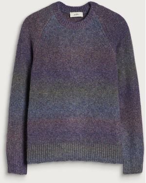 Les Deux Gradient Round Neck Jumper - Blue