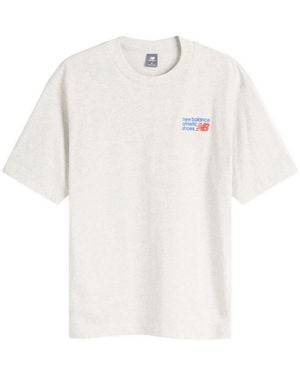 New Balance Athletics Premium Logo T-Shirt - White