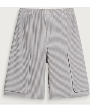 Homme Plissé Issey Miyake Pleated Shorts - Grey