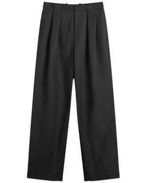 CASABLANCA Workwear Wool Belt Loop Trouser - Grey