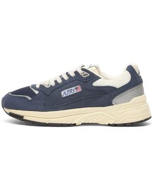 Autry Hyperway Low Suede Sneakers - Blue