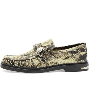 Toga Archives Snake Embossed Loafer - Natural