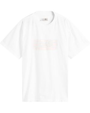 ☆MM6 Maison Margiela☆ Suis le lapin blanc・ラビットTシャツ MM6 Maison Margiela: White Rabbit Print T-shirt | SSENSE