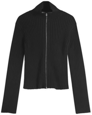 Acne Studios Koton Cotton Core Zip Through - Black