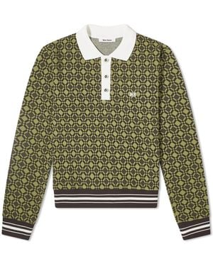 Wales Bonner Power 1/4 Zip Top - Green