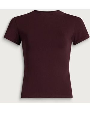 Skims Cotton Jersey T-Shirt - Purple