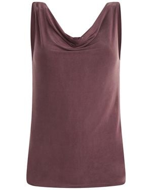 Peachy Den Kylie Cupro Top - Purple