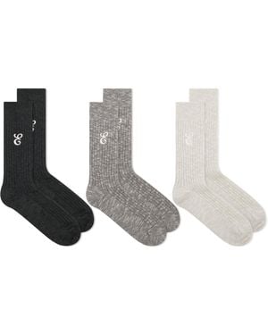 E by END. X Rototo Socks - White