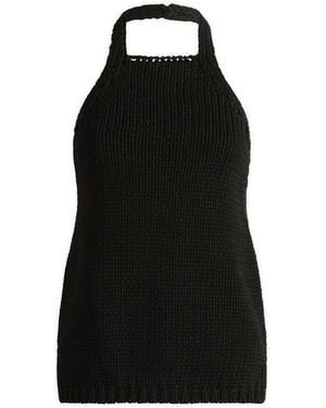 Rohe Rohe Chunky Knit Halter Top - Black