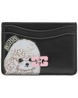 Ganni Bou Card Holder - Black