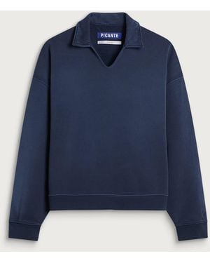 Picante Everyday Polo Sweatshirt - Blue