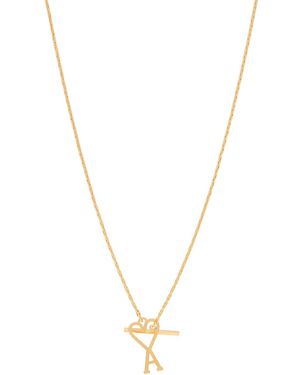 Ami Paris Brass Necklace - Metallic