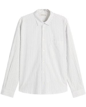 YMC Curtis Stripe Shirt - White