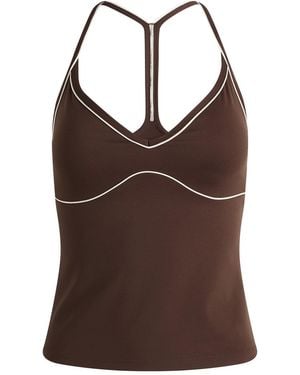 Tala Dayflex Contrast Sweetheart Vest - Brown