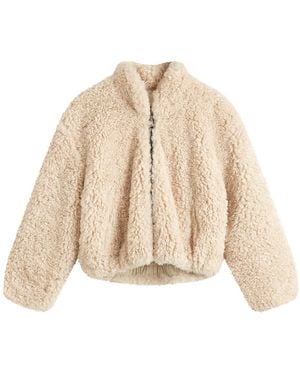 Isabel Marant Anasta Teddy Jacket - Natural